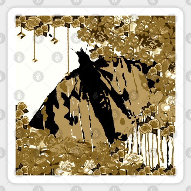 Autumn Butterfly Neutral Sticker by Overthetopsm